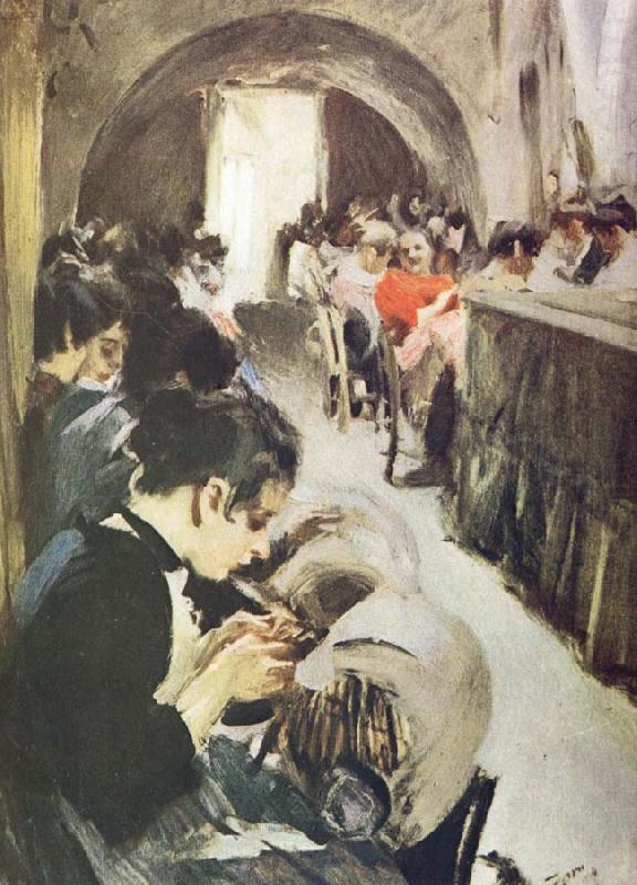 spetsknypplerskor, Anders Zorn